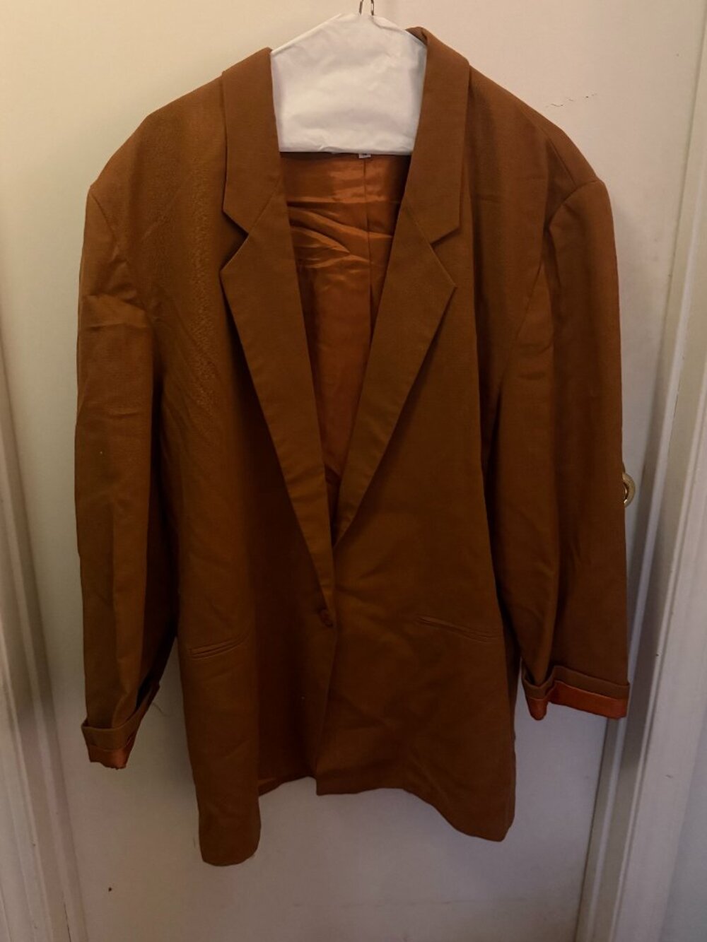 Michele Chocolate Brown Linen Blazer W 16